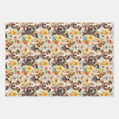 Gelukkige Pitbull honden, pitbulls Inpakpapier Vel (Voorkant)