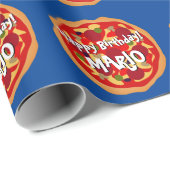 Gelukkige pizza Verjaardag inpakpapier voor kinder (Rol Hoek)