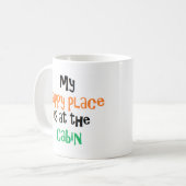 gelukkige plaats is bij de cabine - Mok (Voorkant links)