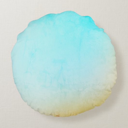 Gelukkige Plaats Rond Kussen (Achterkant)