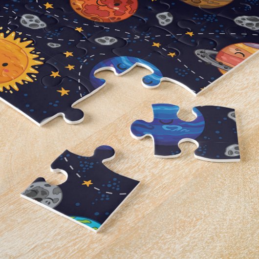Gelukkige Planeten Legpuzzel (Zijkant)