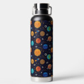 Gelukkige Planeten Waterfles (Achterkant)