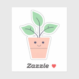 Gelukkige Plant Sticker