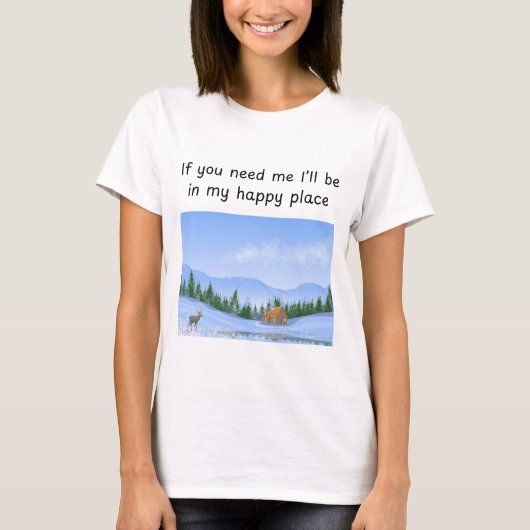 Gelukkige Plek Hut T-shirt (Voorkant)