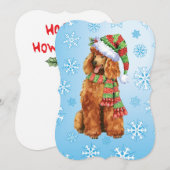 Gelukkige Poedel Howlidays Feestdagenkaart (Voorkant / Achterkant)