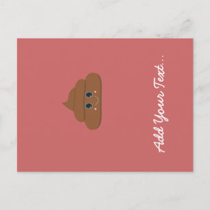 Gelukkige poo briefkaart