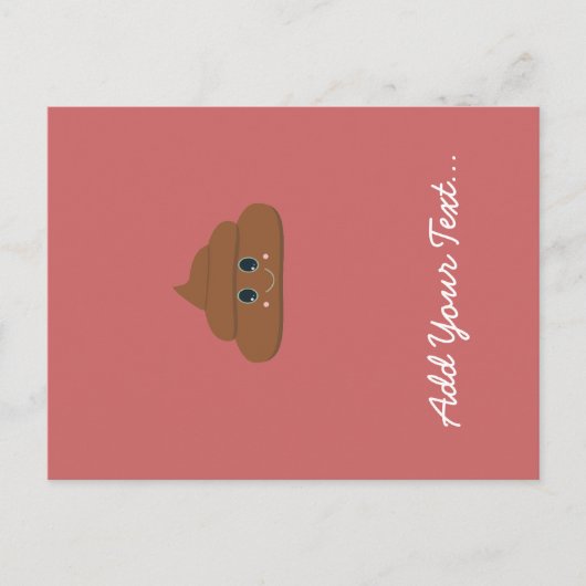 Gelukkige poo briefkaart (Voorkant)