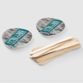 Gelukkige Positieve Motivatie Woorden Straatteken Handwaaier (Niet-gemonteerd)