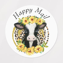 Gelukkige Post Koe Labels