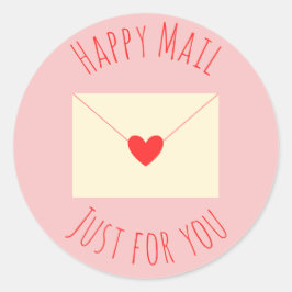 GELUKKIGE POST SPECIAAL VOOR JOU RONDE STICKER