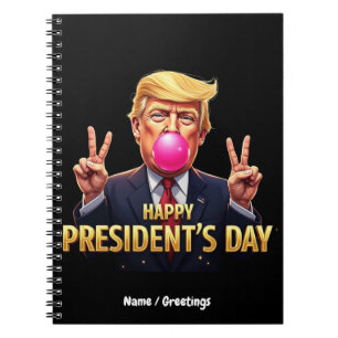 Gelukkige Presidentendag, vier Patriottisme Vrijhe Notitieboek