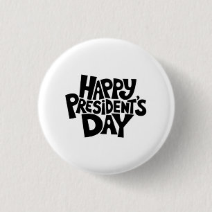 Gelukkige President's Day Classic Ronde Button 3,2 Cm