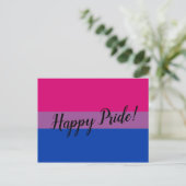 Gelukkige Pride Biseksuele Vlag Briefkaart (Staand voorkant)