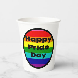 Gelukkige Pride Dag Regenboog LGBTQ Feestbenodigdh Papieren Bekers