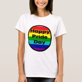 Gelukkige Pride Dag Regenboog LGBTQ Viering T-shirt