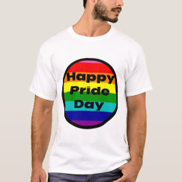 Gelukkige Pride Dag Regenboog LGBTQ Viering T-shirt