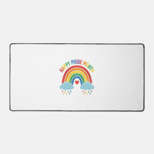 Gelukkige Pride Maand Regenboog Vintage Graveermot Bureaumat