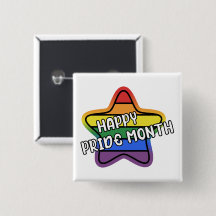 Gelukkige Pride Maand Ster LGBTQ Regenboog Strepen