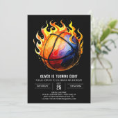 Gelukkige Printable Pastel Basketbal Verjaardag Kaart (Staand voorkant)