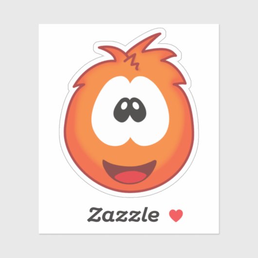 Gelukkige proestjes Sinaasappel Sticker (Vel)