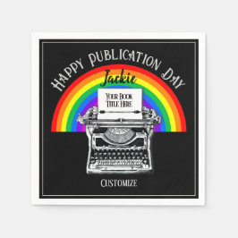 Gelukkige Publicatiedag Gepersonaliseerde LBGTQ Servet