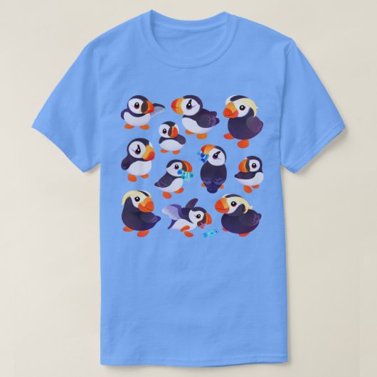 Gelukkige puffin t-shirt (Design voorkant)