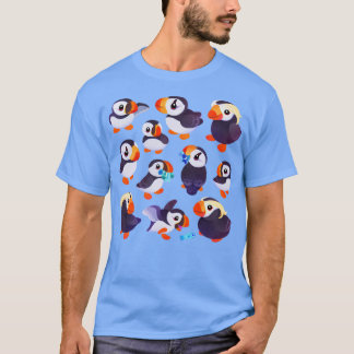 Gelukkige puffin t-shirt