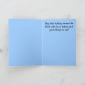 Gelukkige Pug van de Chanoeka kaart (Binnen)