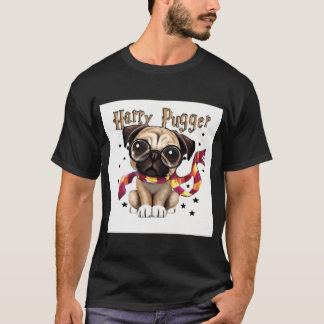 gelukkige pugep sticker t-shirt