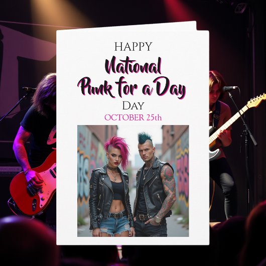 Gelukkige Punk voor een dag-dag | 25 oktober Kaart