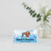 Gelukkige puppy | Verzorgingshulpmiddelen | Bokeh Visitekaartje (Staand voorkant)