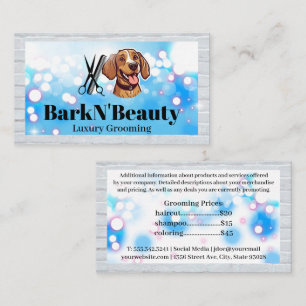 Gelukkige puppy   Verzorgingshulpmiddelen   Bokeh Visitekaartje