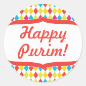 Gelukkige purim Sticker (Voorkant)