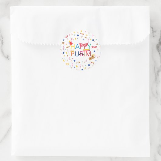 gelukkige purim stickers (Tas)