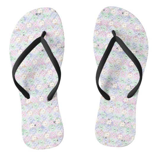 Gelukkige quilt teenslippers (Voetbed)