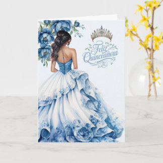 Gelukkige Quinceanera 15e verjaardag Tinten van Bl Kaart