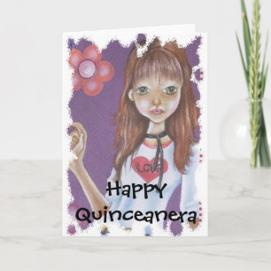 GELUKKIGE QUINCENERA KAART
