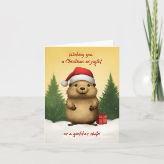 Gelukkige Quokka Kerstmis Kaart