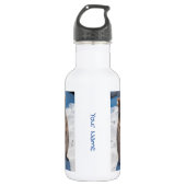 Gelukkige Quokka op het strand in Australië, wit Waterfles (Voorkant)