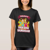 Gelukkige Raksha Bandhan Broer en Zuster Rakhi Gif T-shirt (Voorkant)