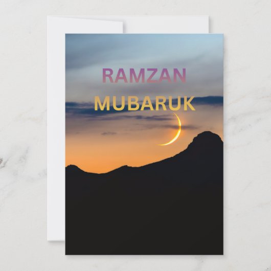 GELUKKIGE RAMADAN FEESTDAGENKAART (Voorkant)