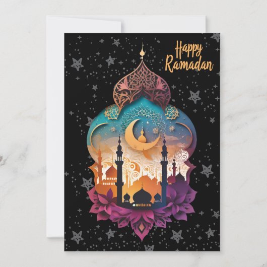 gelukkige Ramadan Feestdagenkaart (Voorkant)