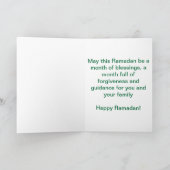 Gelukkige Ramadan Kaart (Binnen)