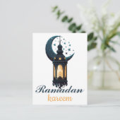 Gelukkige Ramadan Kareem en Eid Mubarak 2024 Briefkaart (Staand voorkant)