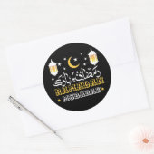 Gelukkige Ramadan Kareem en Eid Mubarak 2024 Ronde Sticker (Envelop)