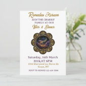 Gelukkige Ramadan Kareemk 2024 Iftar Party Kaart (Staand voorkant)