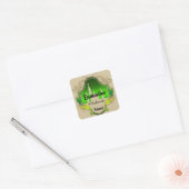 Gelukkige Ramadan Mubarak Kareem gepersonaliseerd  Vierkante Sticker (Envelop)
