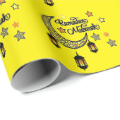 Gelukkige Ramadan Mubarak Kareem Halve lantaarn Cadeaupapier (Rol Hoek)