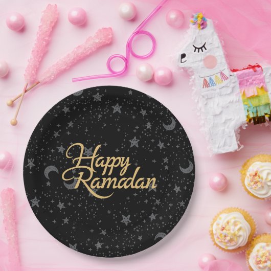 gelukkige Ramadan Papieren Bordje (Feest)