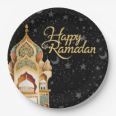 gelukkige Ramadan Papieren Bordje (Voorkant)